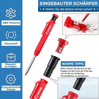 Sakerplus® Multifunktionales Anreißwerkzeug DIY Anreißlehre mit Tieflochstift