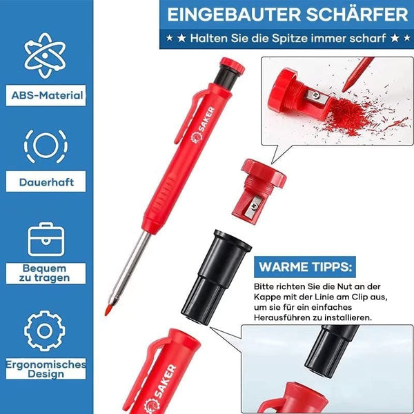Sakerplus® Multifunktionales Anreißwerkzeug DIY Anreißlehre mit Tieflochstift