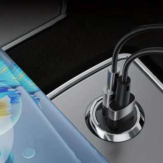 Sakerplus® Metall-Ziehring Schnellladegerät Fürs Auto (Unsichtbares Design)