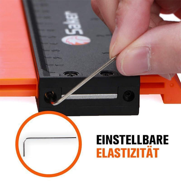 Sakerplus® 12/25CM Konturenlehre Profillehre - Vervielfältigungslehre mit Schloss