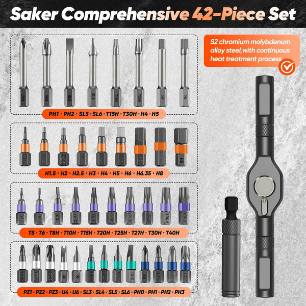 Sakerplus® 42 in 1 Magnetic Screwdriver Set