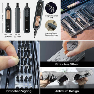 Sakerplus® 180-in-1 Präzisions-Elektroschraubendreher-Set