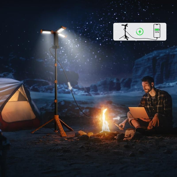 Sakerplus® Verbesserte tragbare Campingleuchte mit Halterung
