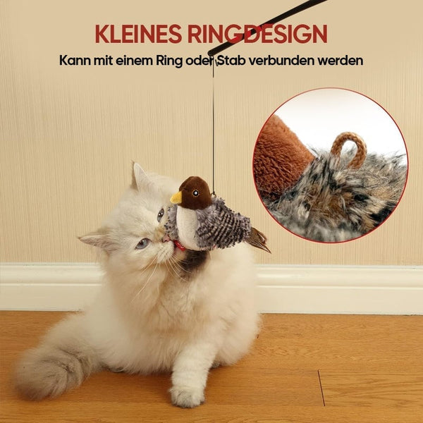Sakerplus® Simulierter zwitschernder Vogel - Katzenspielzeug