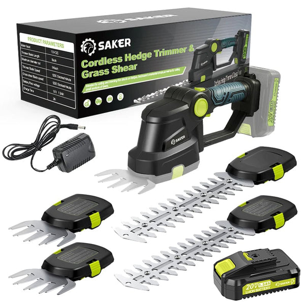 Sakerplus® 2-in-1-Gras- und Heckenschere mit Akku
