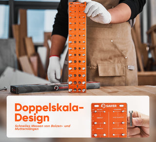Sakerplus® Gewindeprüfer für Schrauben und Muttern