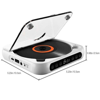 Sakerplus® Tragbarer Bluetooth-CD-Player