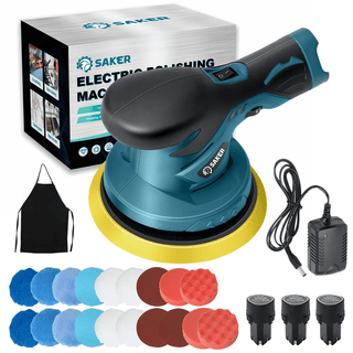 Sakerplus® 12V Akku Auto Exzenterschleifer Poliermaschine Set