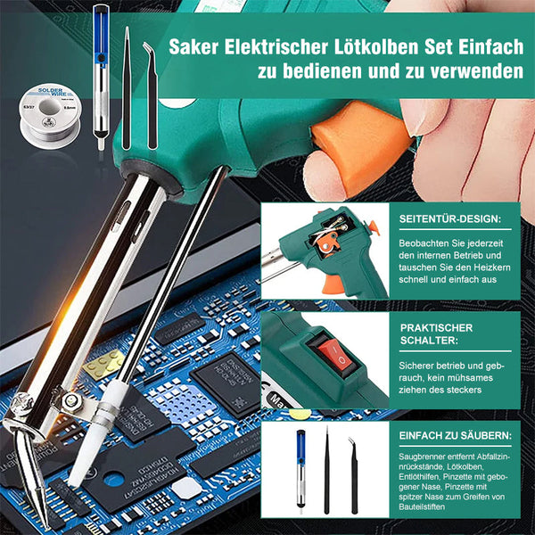 Sakerplus® 60W Elektrischer Lötkolben Set
